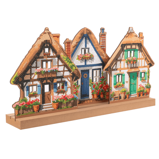 Thatched Trio Crystal Art 3D Buildable Scene Kit