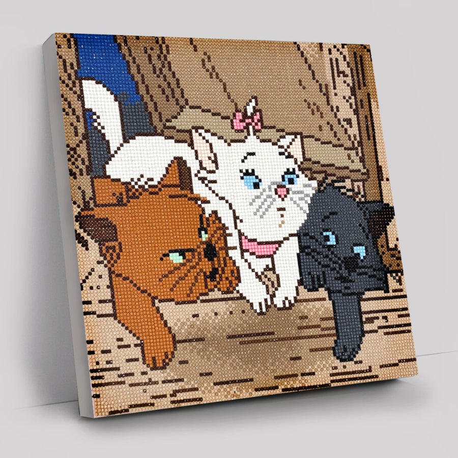 The Aristocats Kittens Art Kit 30x30cm