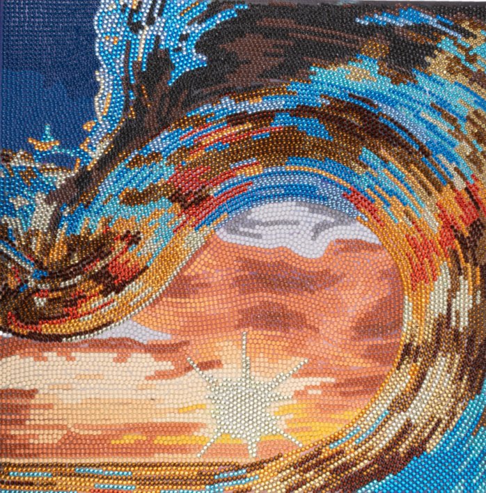 “Tidal Wave” Crystal Art Canvas 30x30cm Front