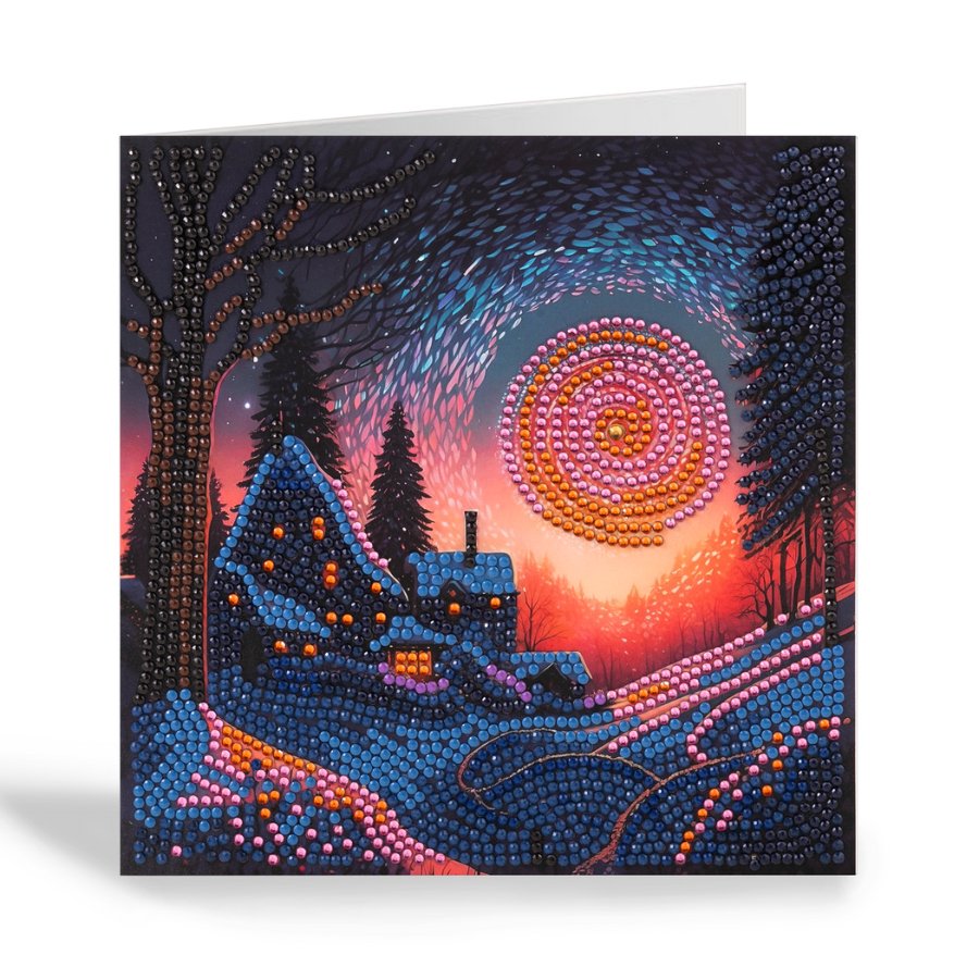 Twilight Glow Crystal Art Card 18x18cm 8