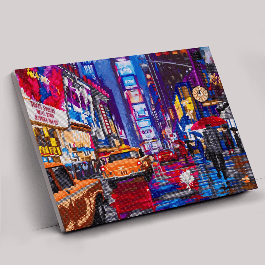 "Times Square" Crystal Art Canvas Kit 40x50cm