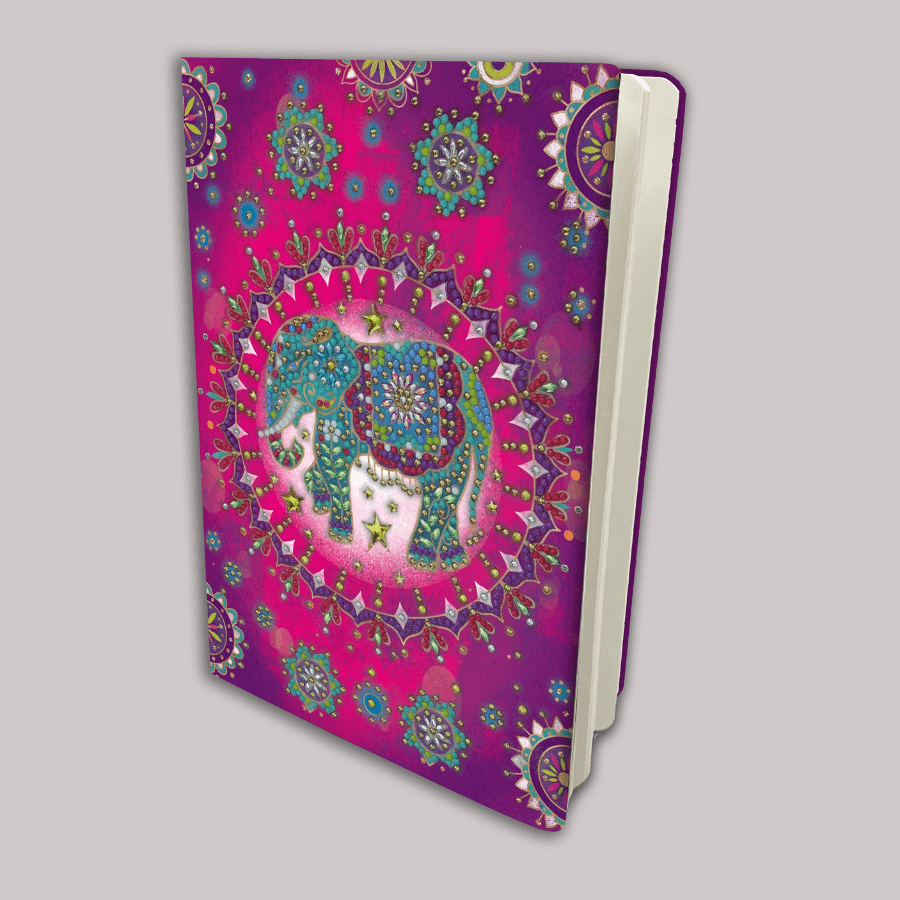 "Elephant Fantasy" Crystal Art Notebook