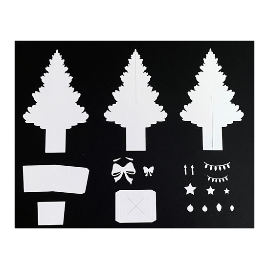 Craft Buddy '3D Joyful Christmas Tree' Card Die Set 14 x Piece