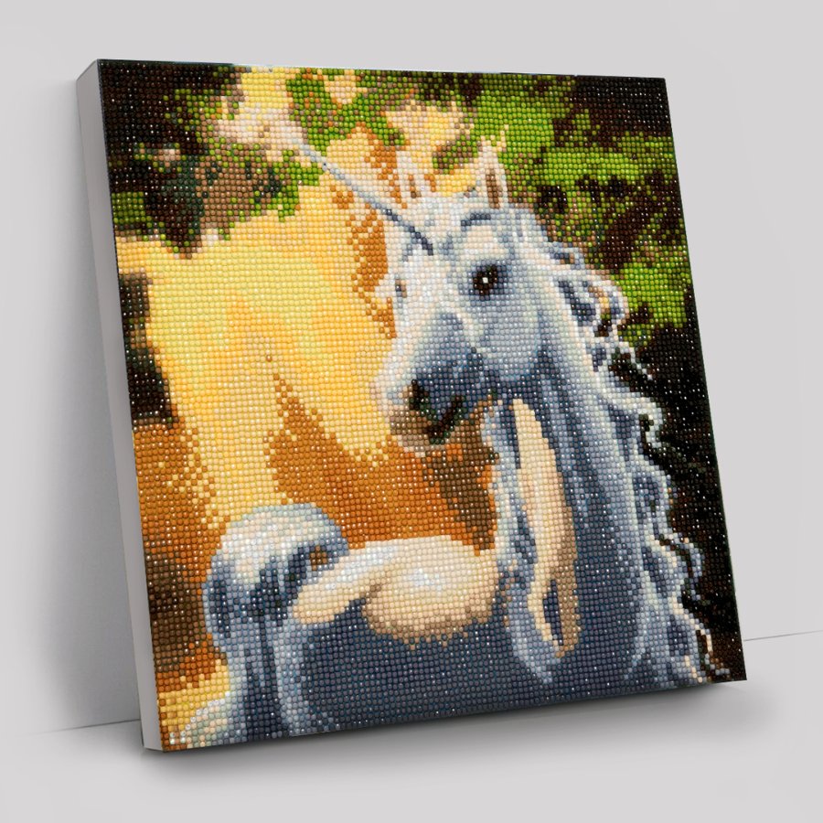 "Sunshine Unicorn " Framed Crystal Art Kit 30x30cm