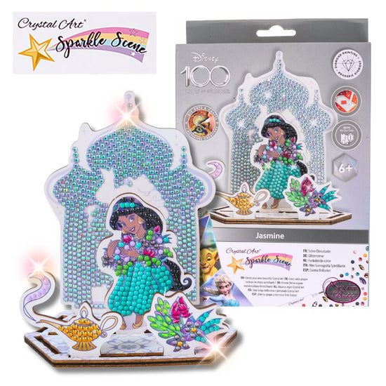 "Jasmine" Crystal Art Disney 100 Sparkle Scene