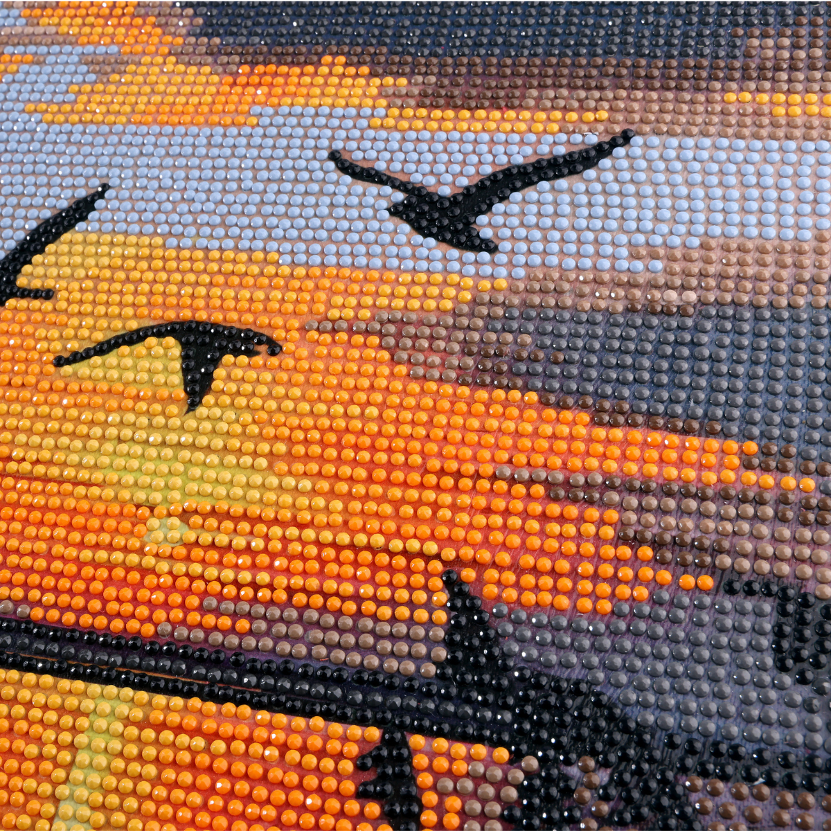 Whispers of Dusk Crystal Art Canvas Kit close up