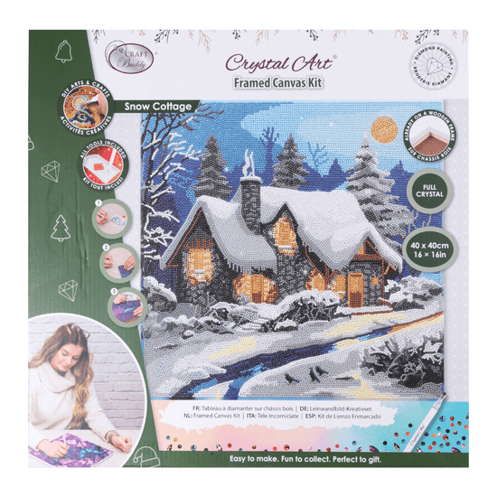 Winter Crystal Art Canvas Duo Kit 40x40cm 14