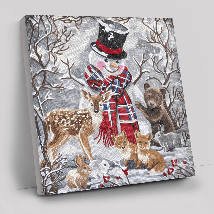 Winter Crystal Art Canvas Duo Kit 40x40cm 19
