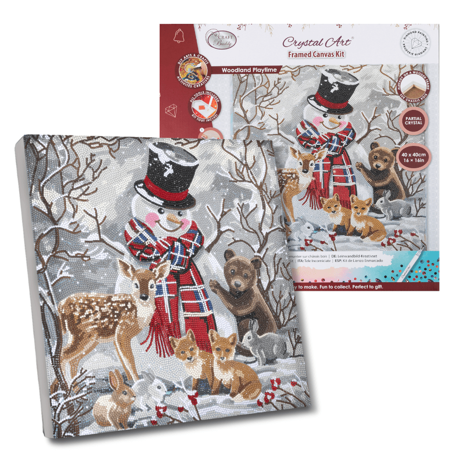 Winter Crystal Art Canvas Duo Kit 40x40cm 21
