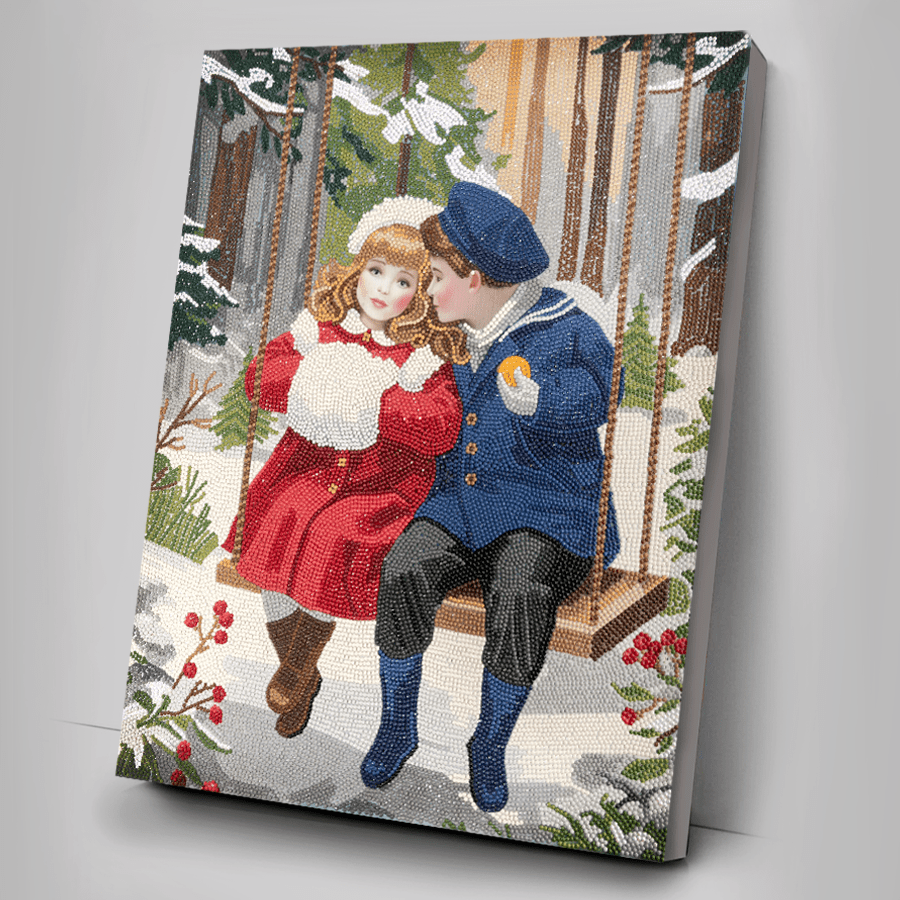 Winter Secrets Crystal Art Framed Canvas Kit 40x50 complete
