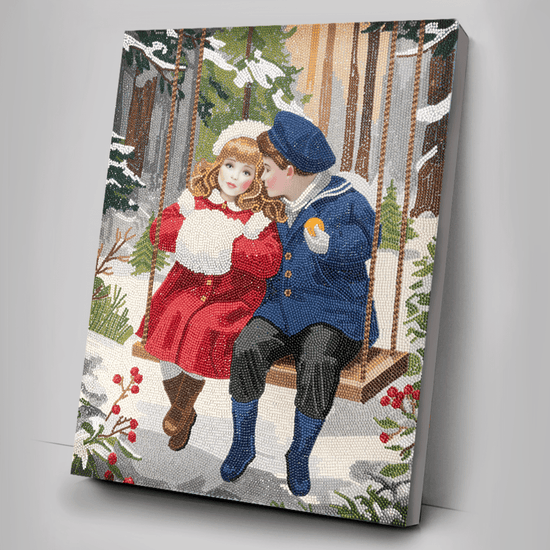 Winter Secrets Crystal Art Framed Canvas Kit 40x50 complete
