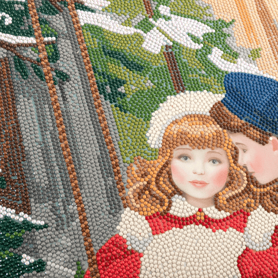 Winter Secrets Crystal Art Framed Canvas Kit 40x50 gems