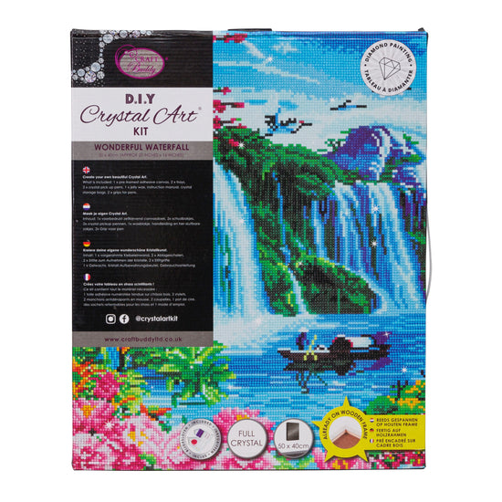 Wonderful Waterfall Crystal Art Kit 40x50cm 3