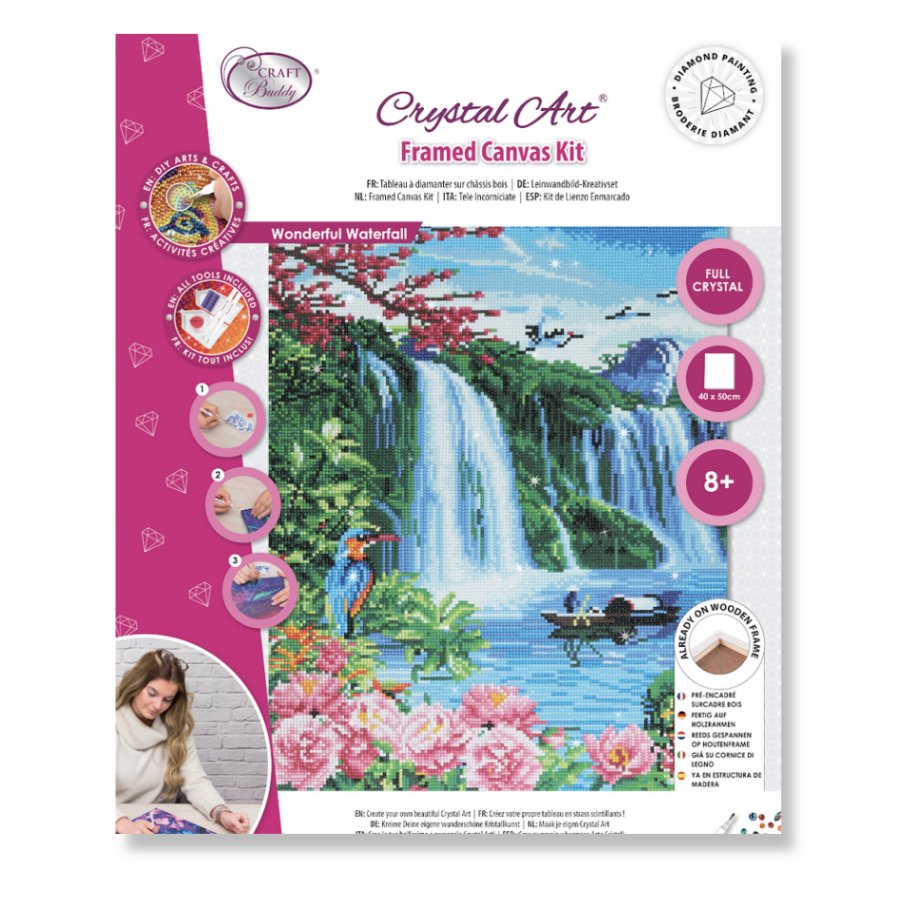 Wonderful Waterfall Crystal Art Kit 40x50cm 9