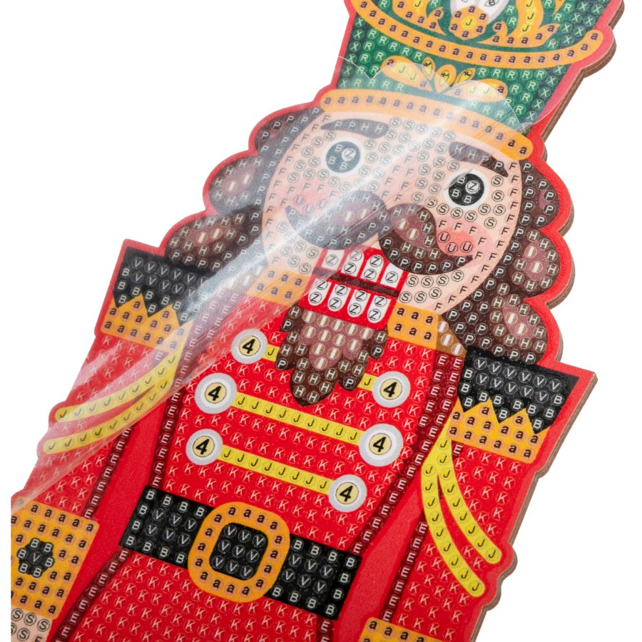 XL Buddy Crystal Art Nutcracker closeup