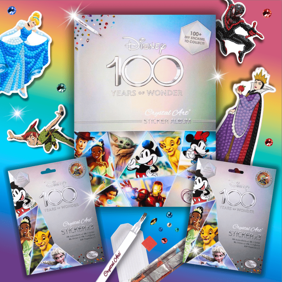 Disney 100 Crystal Art Sticker Album - Starter Pack