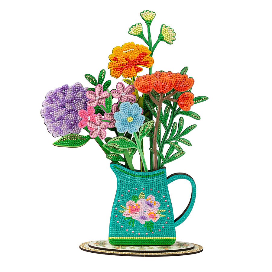 Floral Jug Delight Crystal Art Decoration