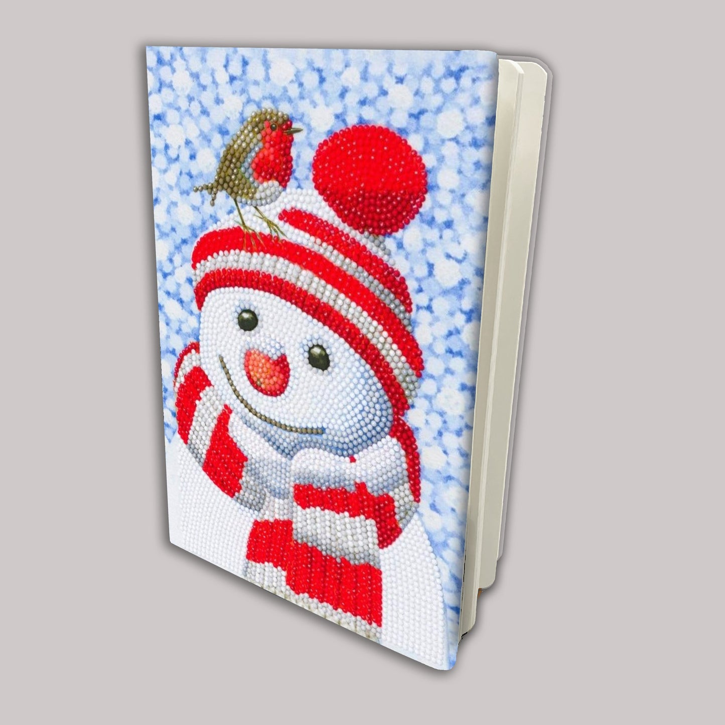 friendly snowman Crystal Art Notebook