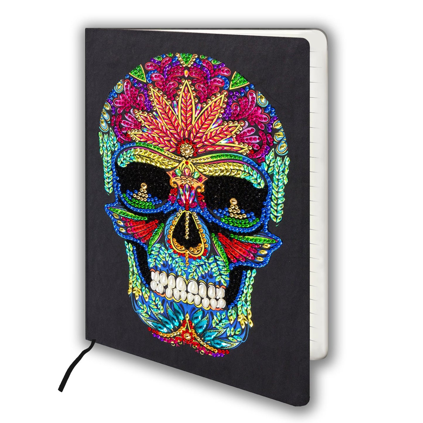 "Skull" Crystal Art Notebook Kit 26x18cm