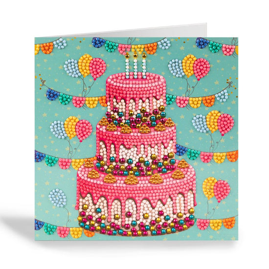 happy birthday crystal art card 3