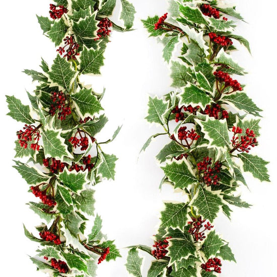 "Holly Berry Garland" Forever Flowerz