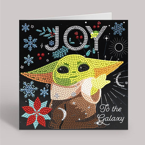 "Joy to the Galaxy" Star Wars Crystal Art Card 18x18cm