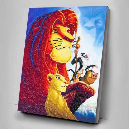 "The Lion King Medley" Crystal Art Canvas Kit 40x50cm