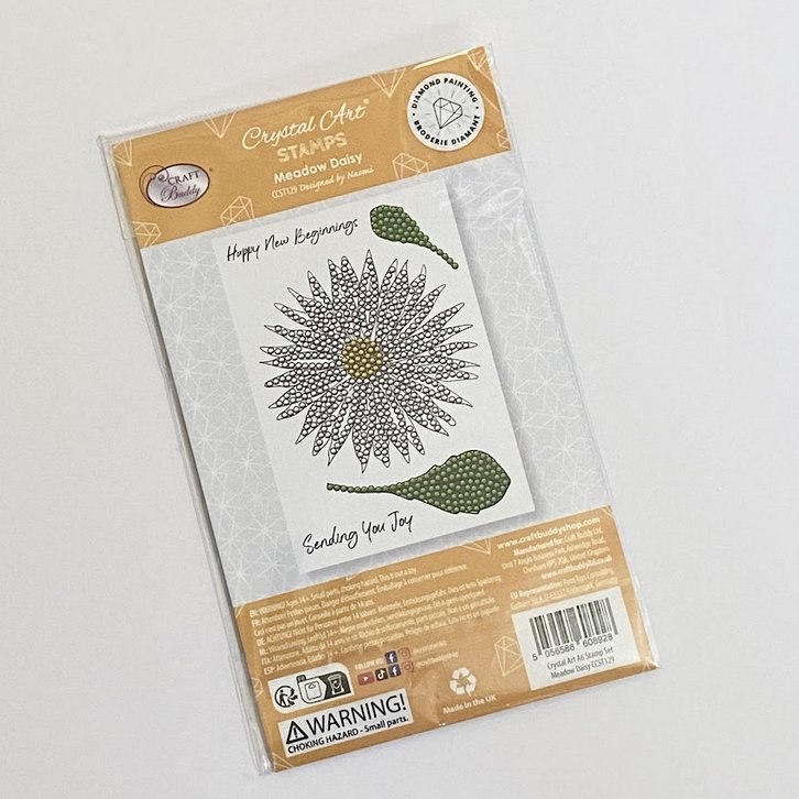"Meadow Daisy" Crystal Art A6 Stamp Set front