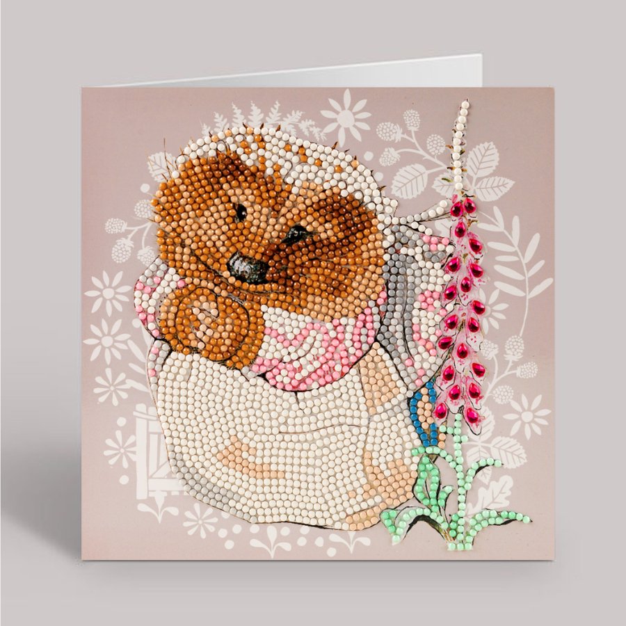 mrs tiggy winkle Crystal Art Card