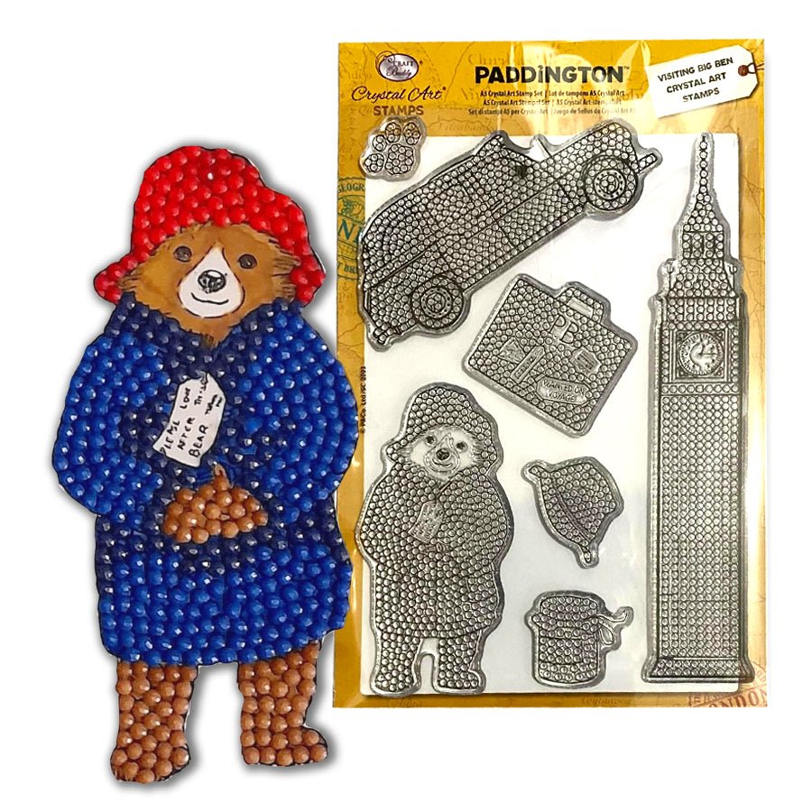 "Paddington Bear Visiting Big Ben" Crystal Art A5 Stamp Set