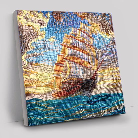 "Courageous Voyage" Crystal Art Canvas by Thomas Kinkade 30x30cm