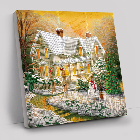 snowy cottage thomas kinkade