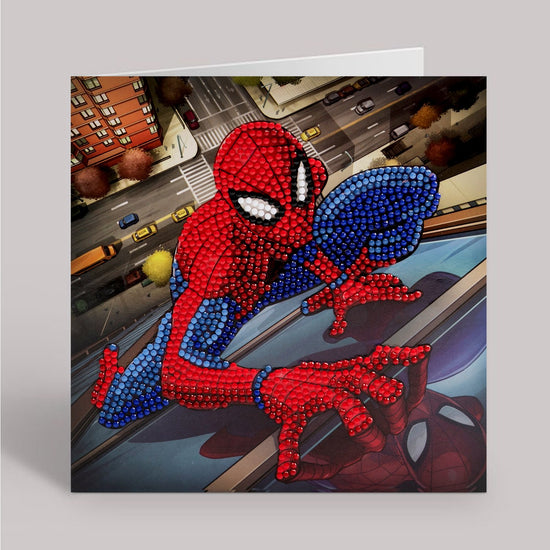 spiderman crystal art card