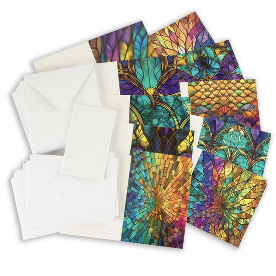 Stained glass papercrafting kit 30x cards
