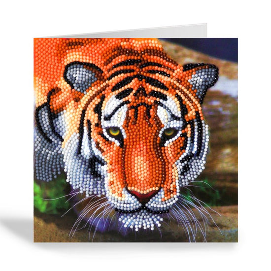 tiger crystal art card kit 1