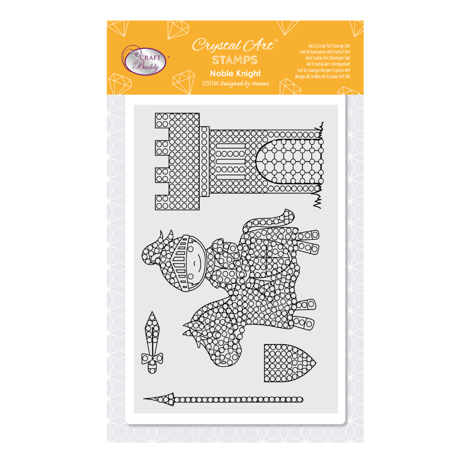 "Noble Knight" Crystal Art A6 Stamp Set