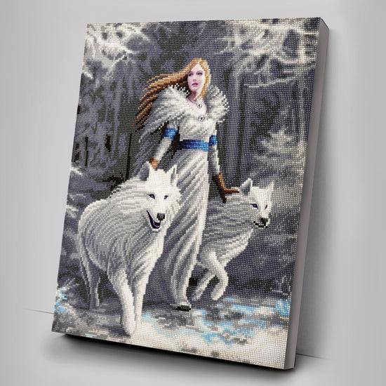 "Winter Guardians" Crystal Art Canvas by Anne Stokes 40x50cm