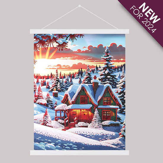 ‘Winter Sunset’ Crystal Art Scroll Kit 40x50cm