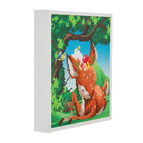 "Forest Deer" Framed Crystal Art Kit 20x20cm