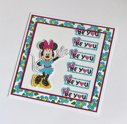 Minnie Mouse Crystal Art A6 Stamping Set - Be You