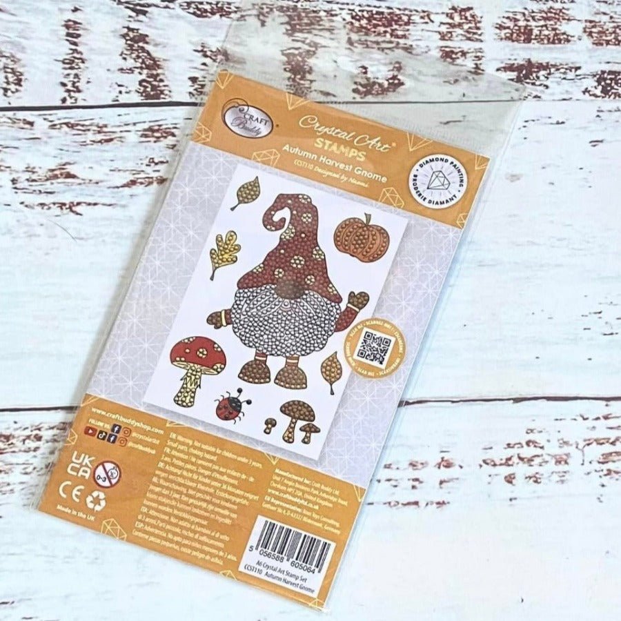 Crystal Art A6 Stamp Set - Autumn Harvest Gnome