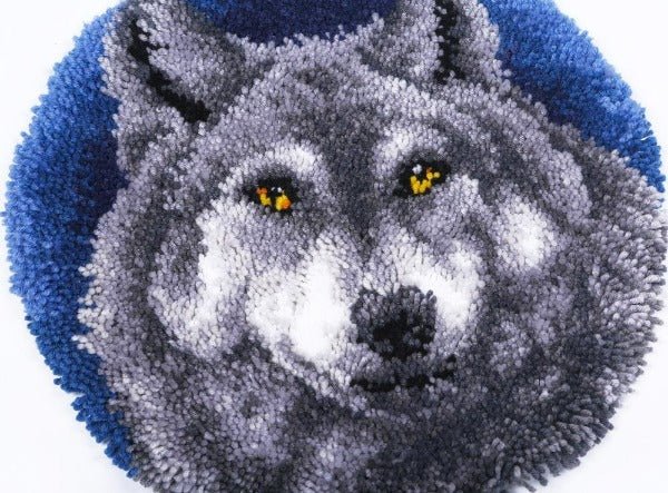 "Wolf" Latch Hook Rug Kit 53.5*53.5cm