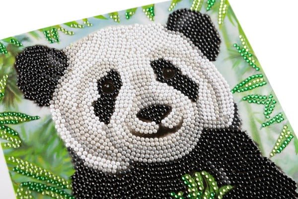 "Baby Panda" 18x18cm Crystal Art Card