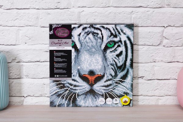"White Tiger" Crystal Art Kit 30x30cm