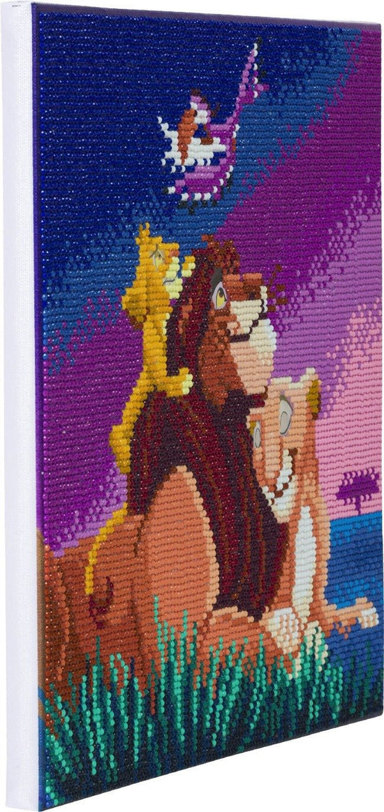 "Lion King Family" Crystal Art Kit 30x30cm