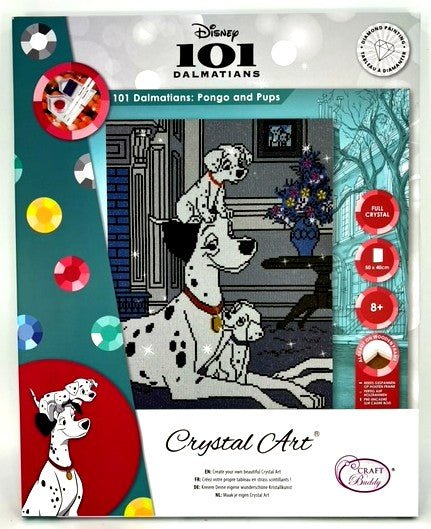 "101 Dalmatians: Pongo and Pups" Crystal Art Kit 40x50cm