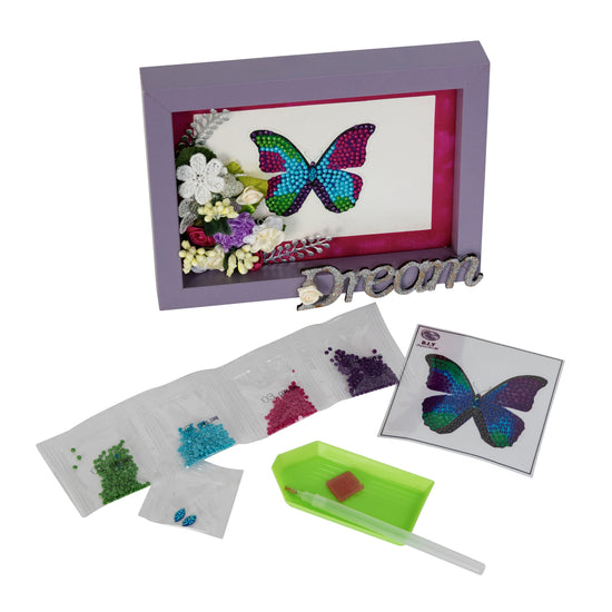 Disco Butterfly - Crystal Art Motifs (With Tools)