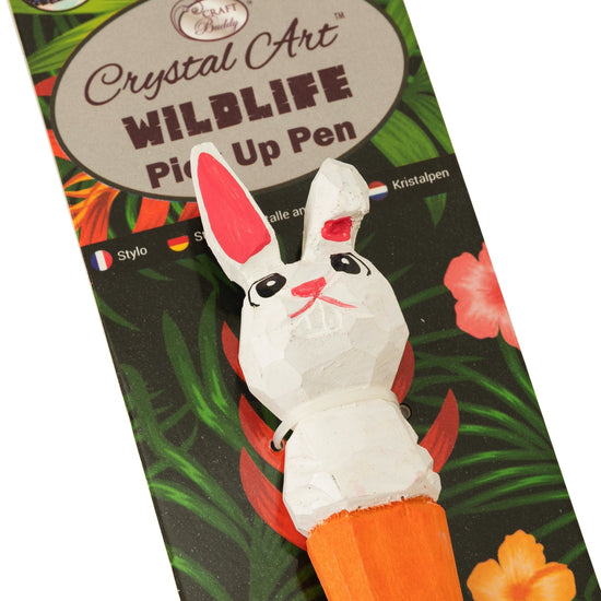 Rabbit Wildlife Crystal Pick-Up Pen, 18cm