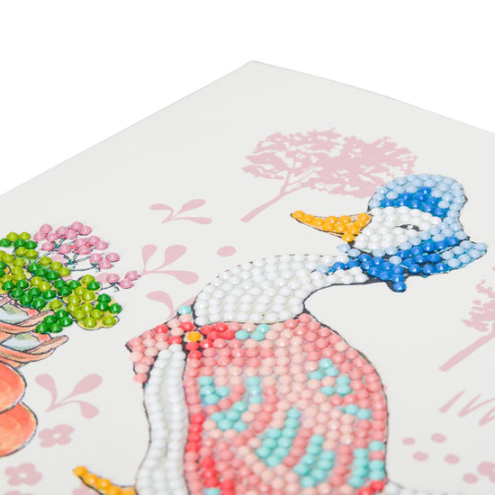 "Jemima Puddle-Duck" Crystal Art Card 18x18cm