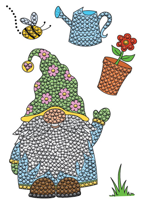 Crystal Art A6 Stamp Set - Spring Garden Gnome